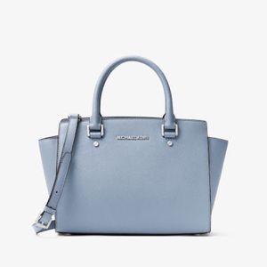 NWOT Michael Kors Selma Medium Leather Satchel